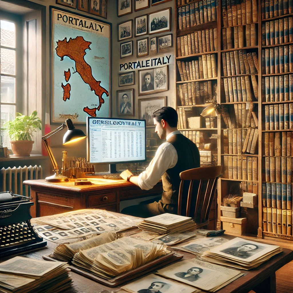 genealogy research office at PortaleItaly